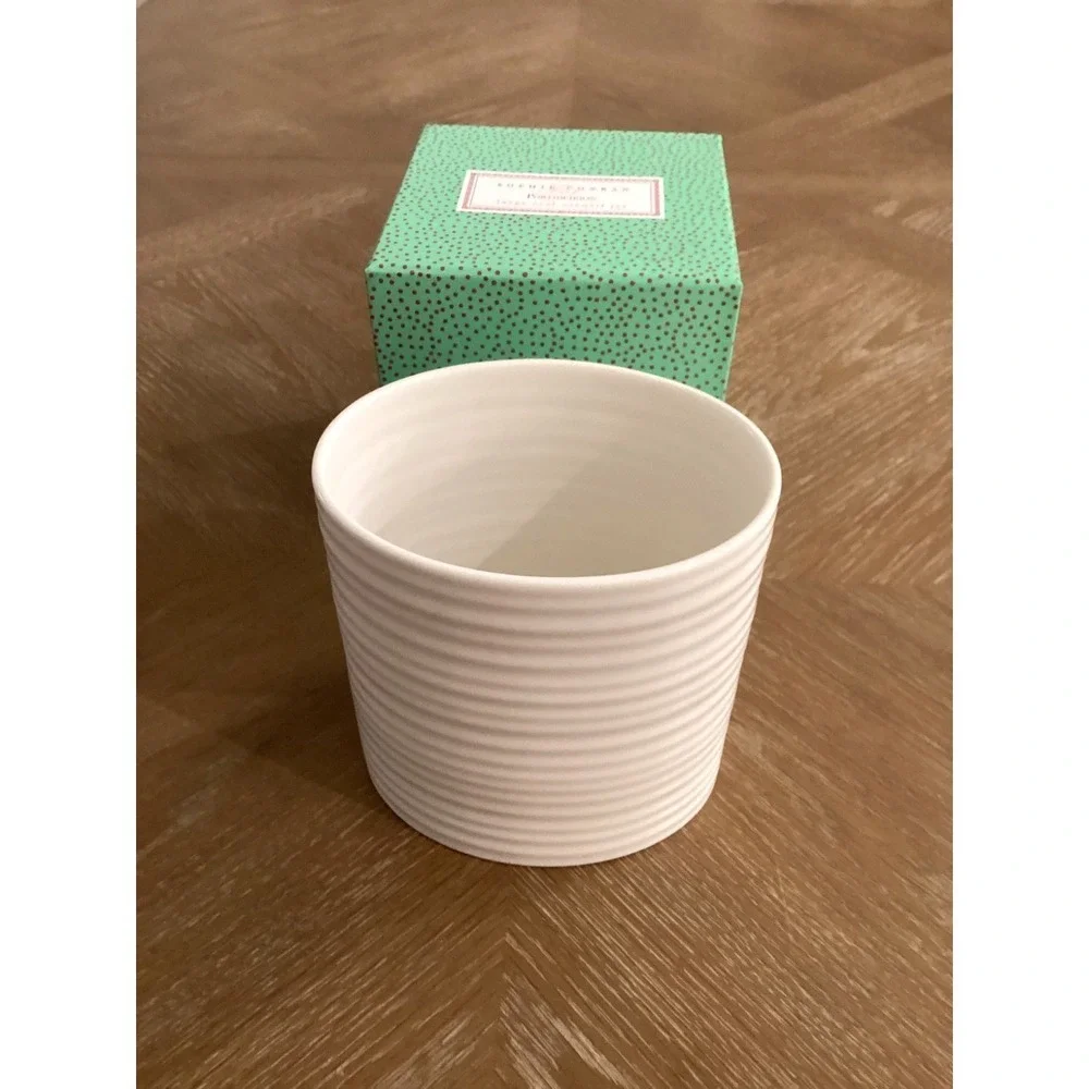 Sophie Conran For Portmeirion Large Oval Pottery Ribbed Utensil Jar NWOT